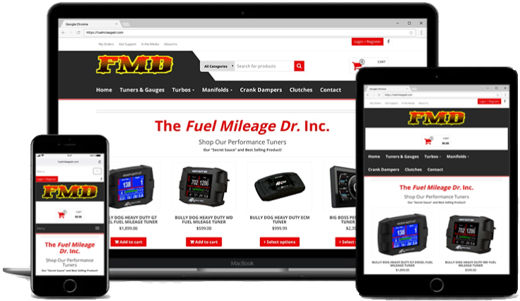 Ecommerce Web Design for Fuelmileagedr.com