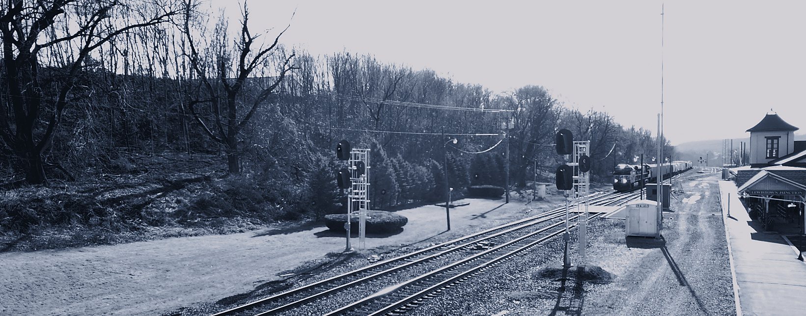 Historic Lewistown Junction train station in Lewistown, Pennsylvania